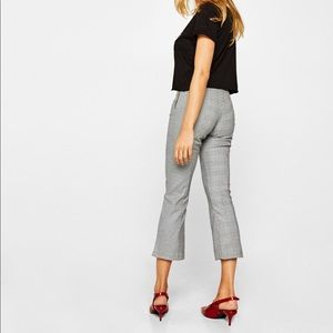 Bershka Cropped Mixed Print Pants